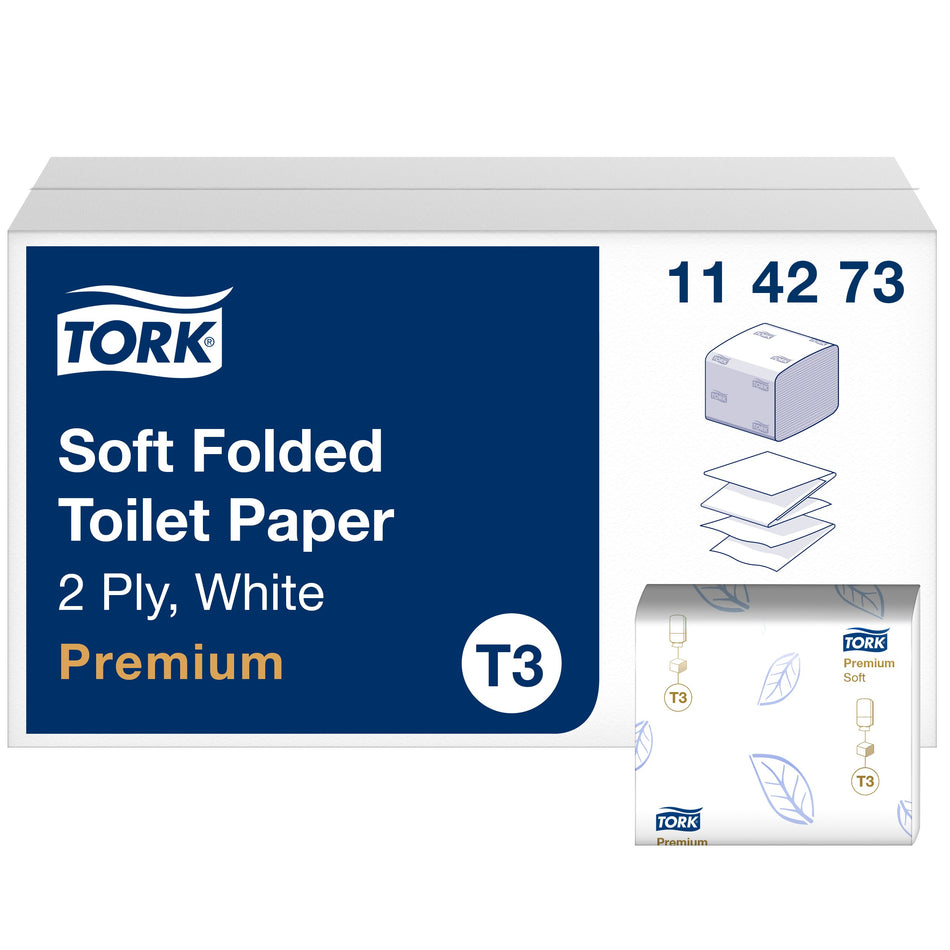 Tork Papier Toilette Feuilles doux blanc T3
