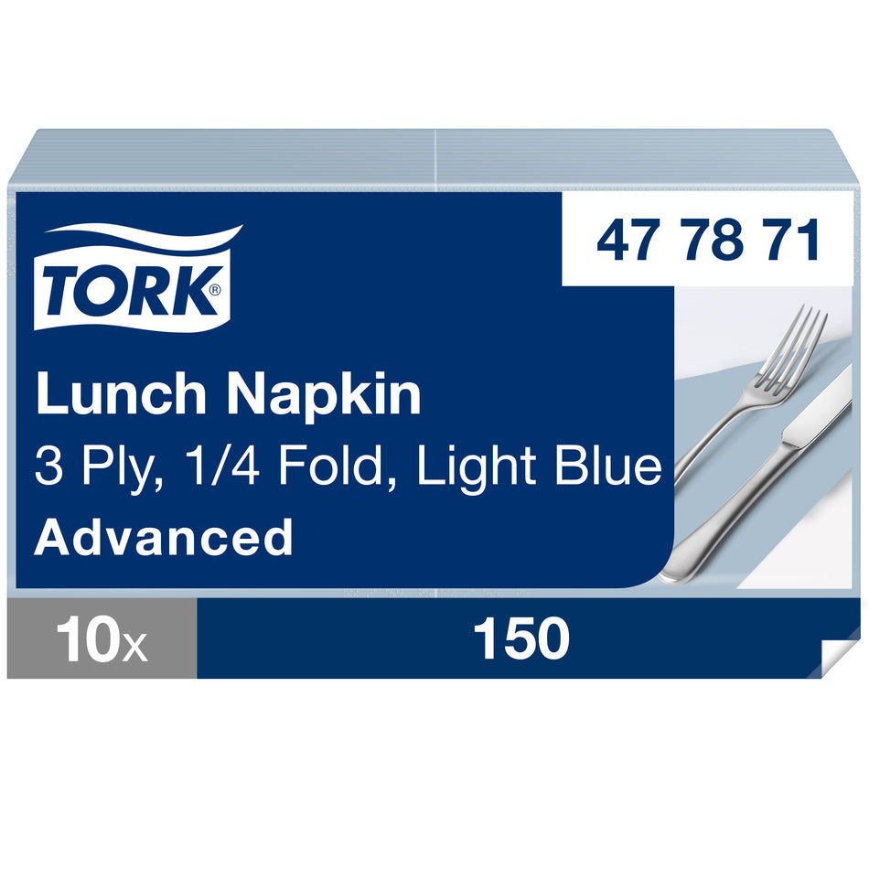 Tork Soft Lunchservietten Hellblau