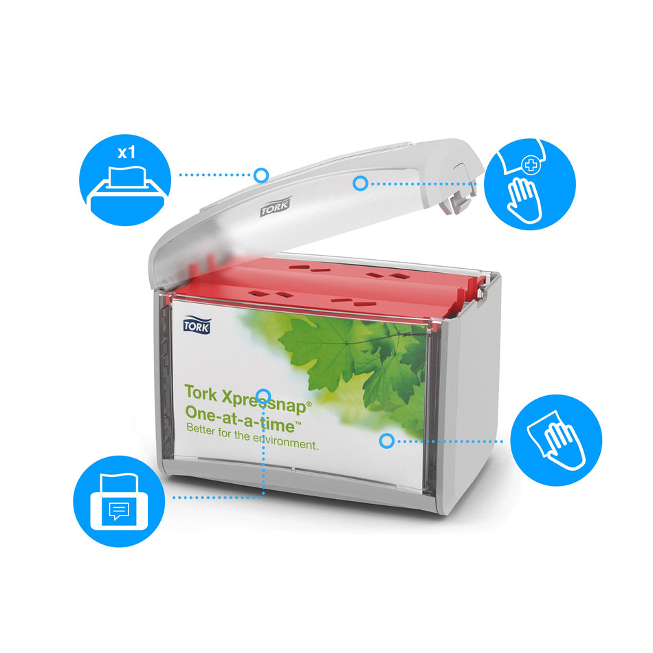 Tork Xpressnap® Distributeur de Serviettes de Table gris N4