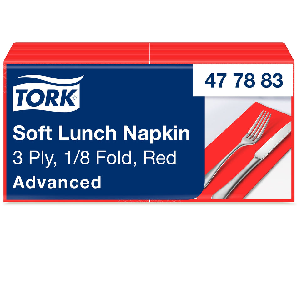 Tork Soft Lunchservietten Rot