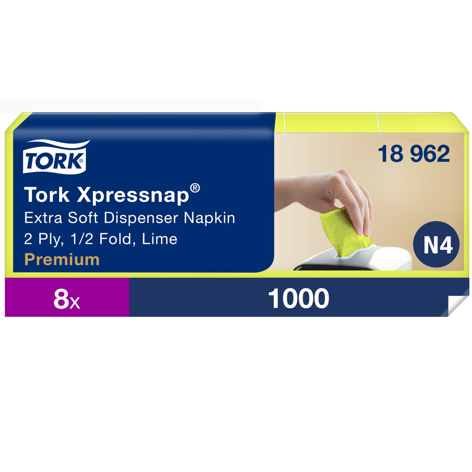 Tork Xpressnap® Serviette enchevêtrée extra-douce citron vert pour distributeur N4