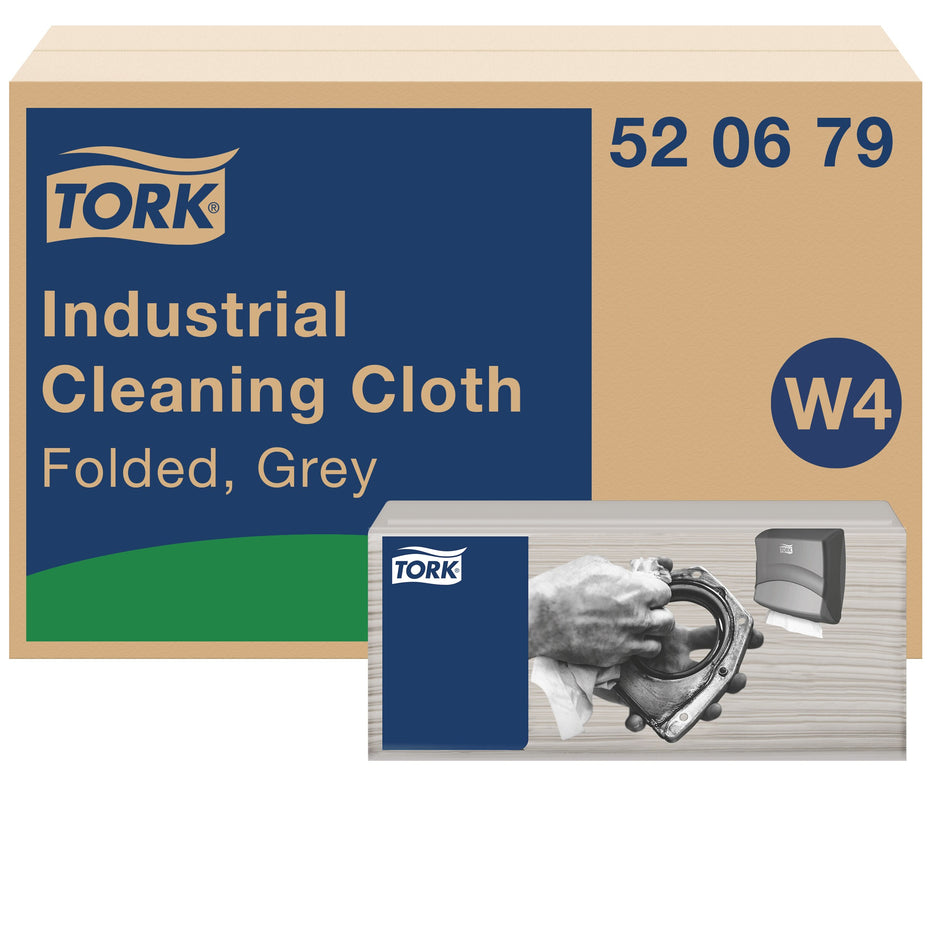 Tork Gefaltete Industrie Reinigungstücher Grau W4