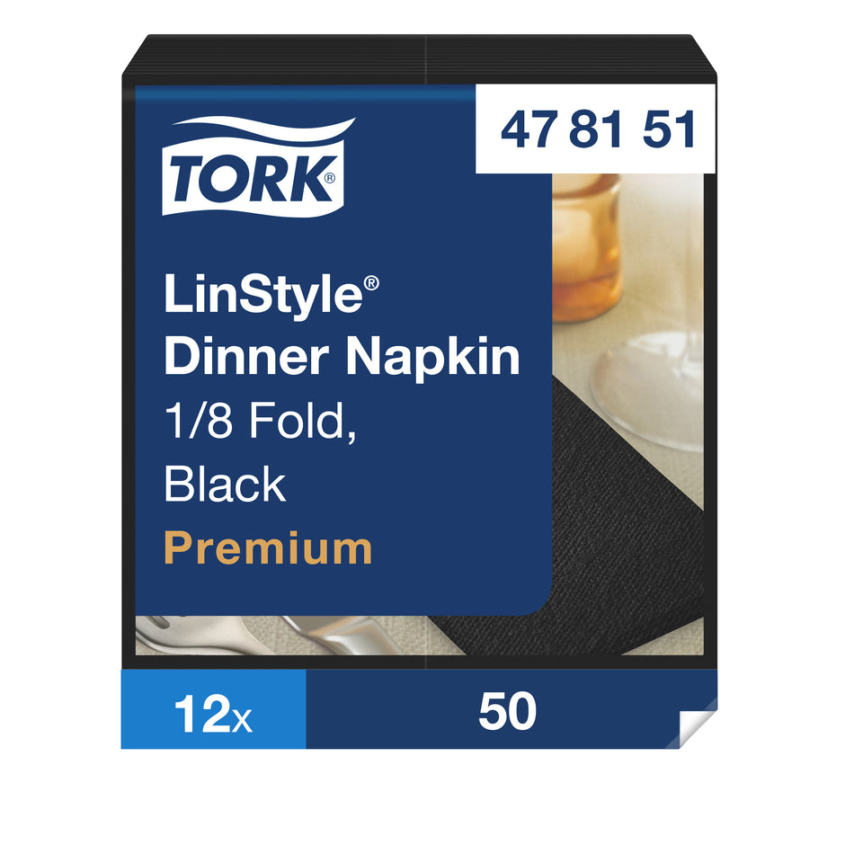 Tork LinStyle® Serviette Dinner noire