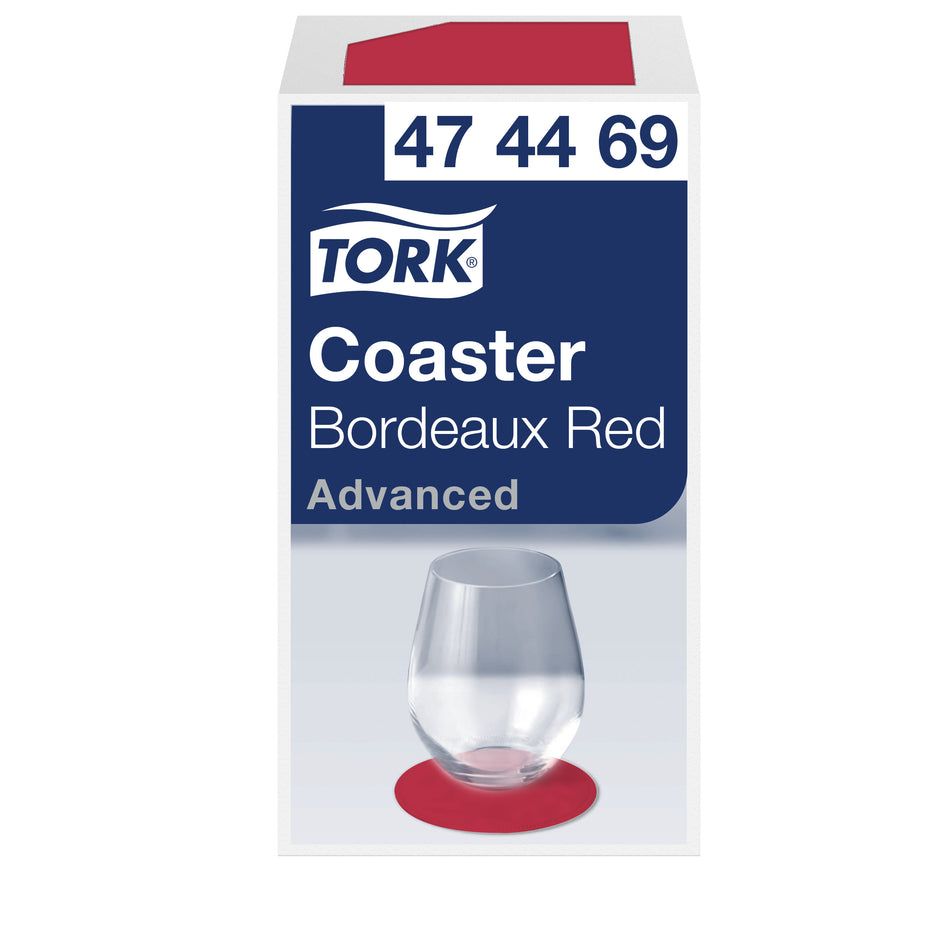 Tork Sous-verre rond en Papier bordeaux