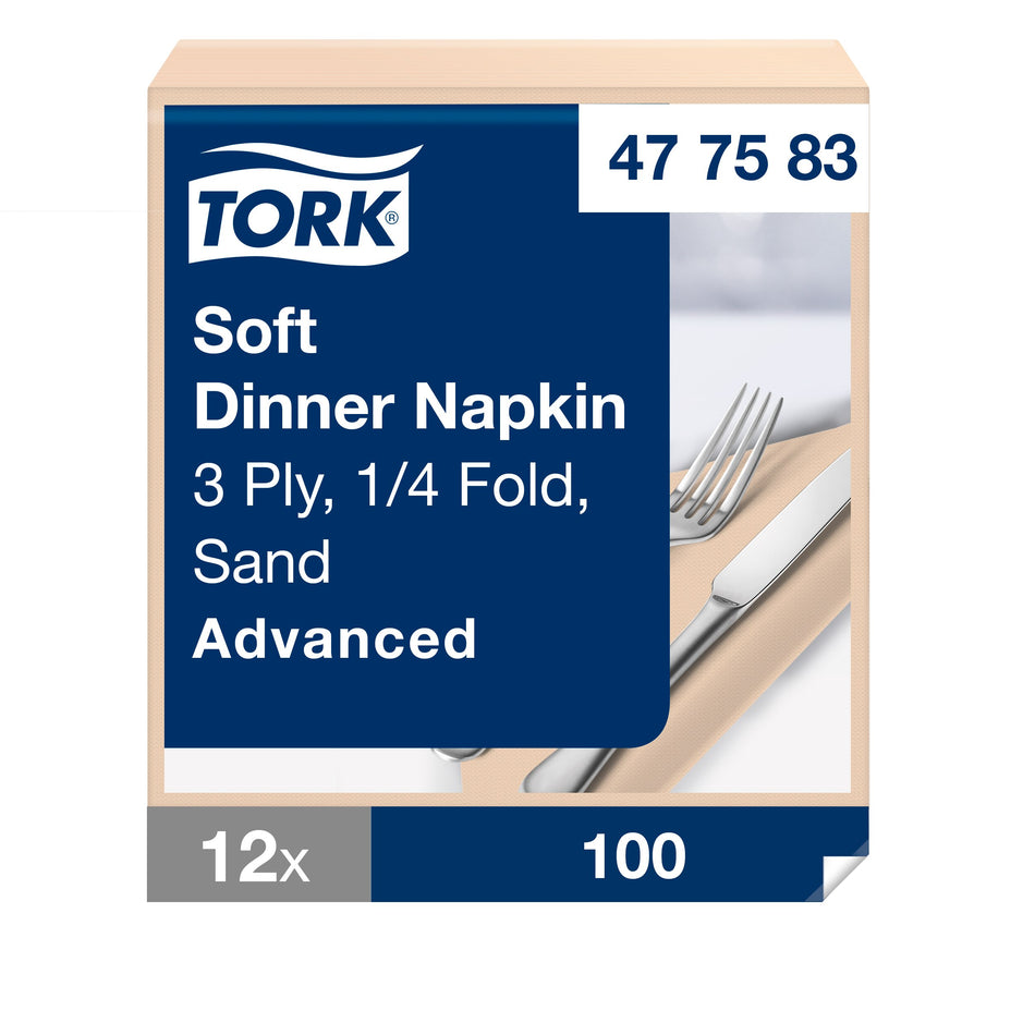 Tork Soft Dinnerservietten Sand