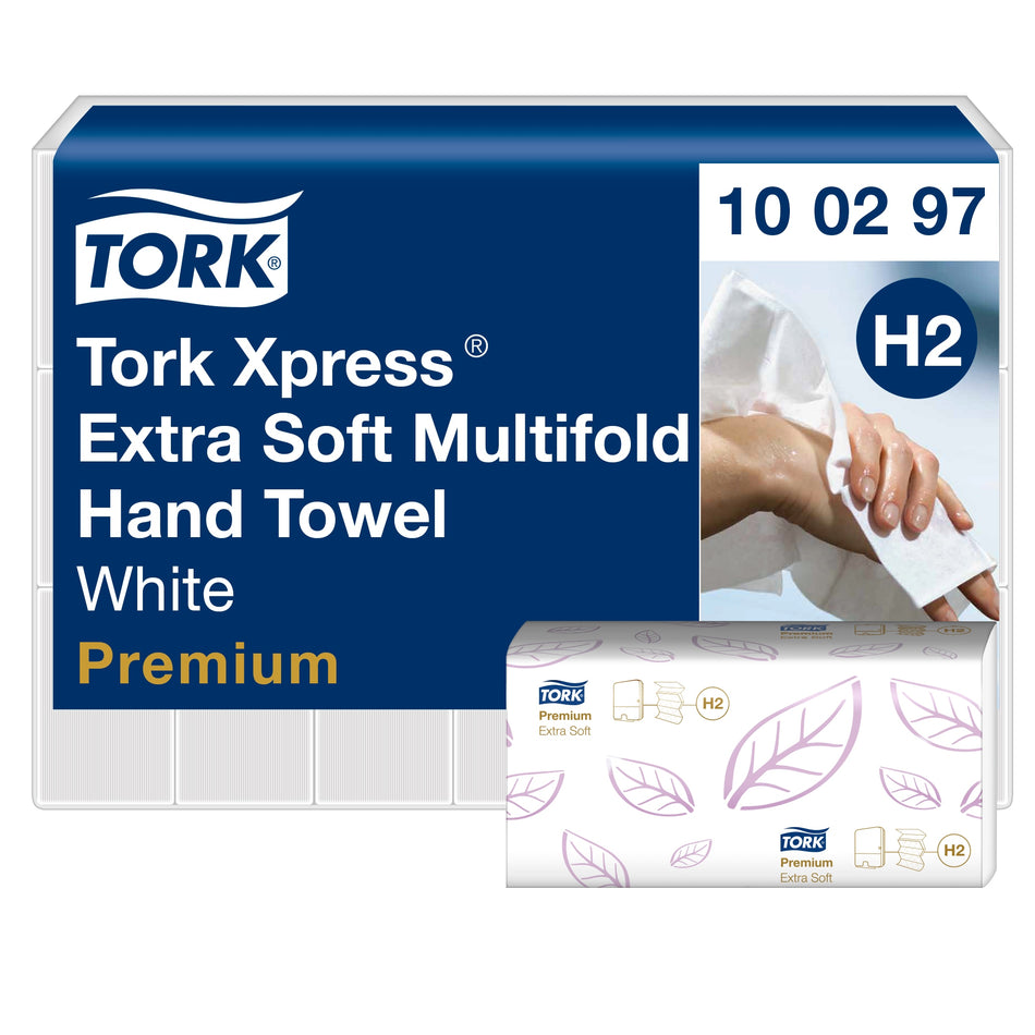 Tork Xpress® Extra-doux Essuie-mains interfoliés blancs H2