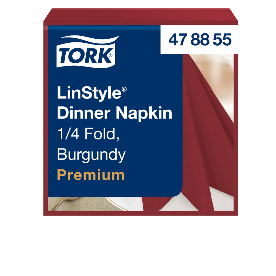 Tork LinStyle® Dinnerservietten Bordeauxrot
