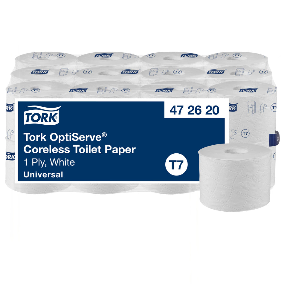 Tork OptiServe® Papier toilette sans mandrin blanc T7