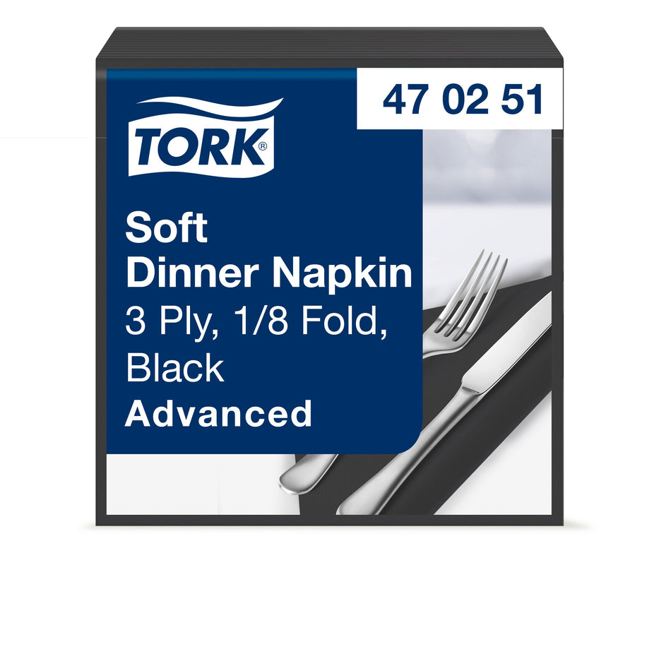 Tork Serviette Dinner Doux noire