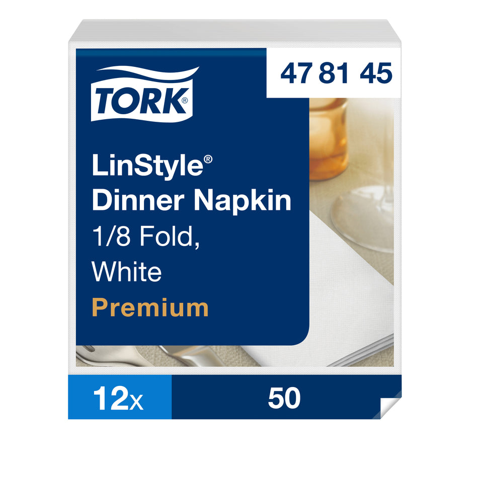 Tork LinStyle® Dinnerservietten Weiß