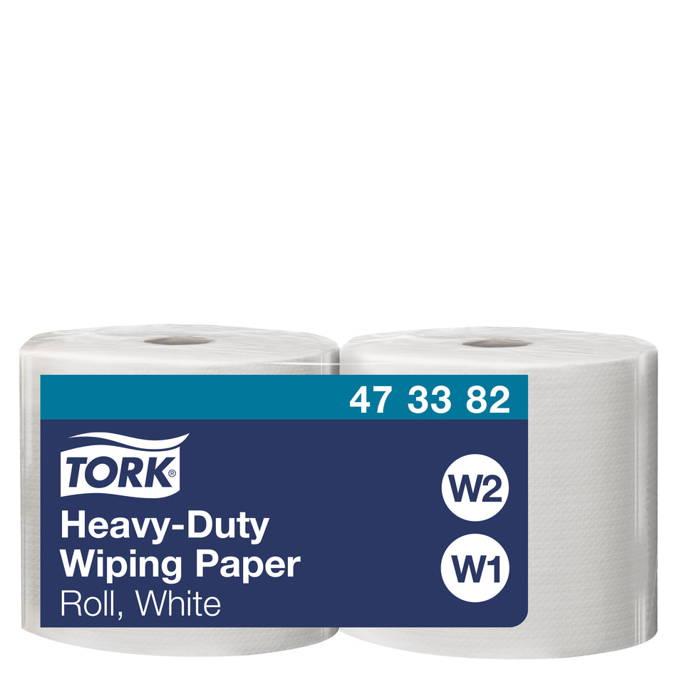 Tork Papier d'Essuyage ultra-résistant blanc, W1/2