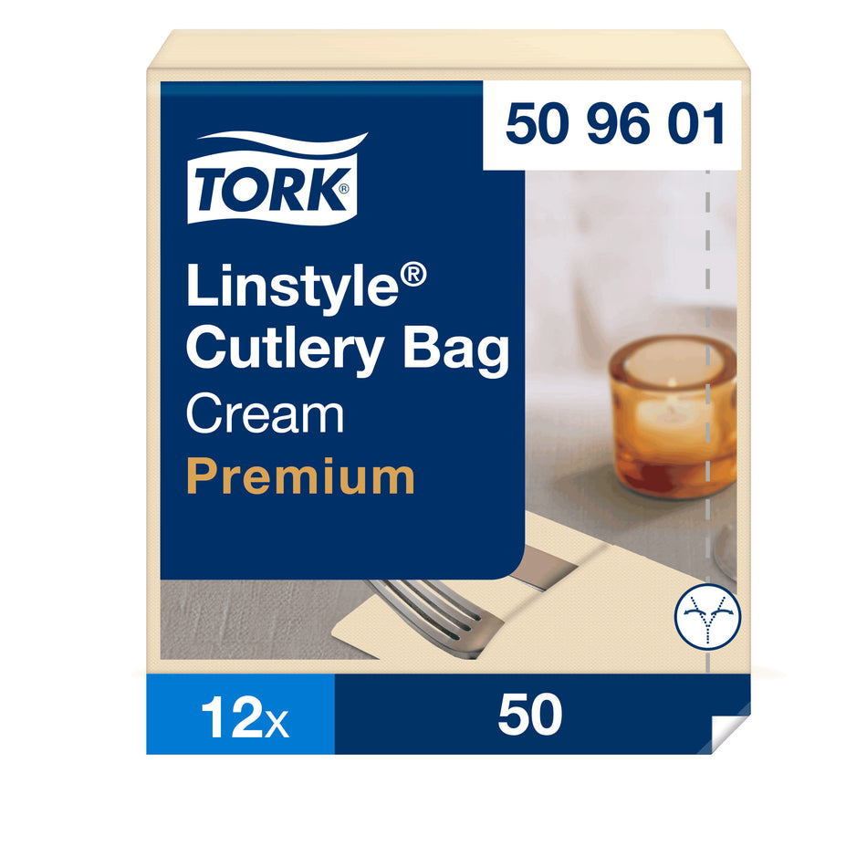 Tork LinStyle® Bestecktaschen Creme