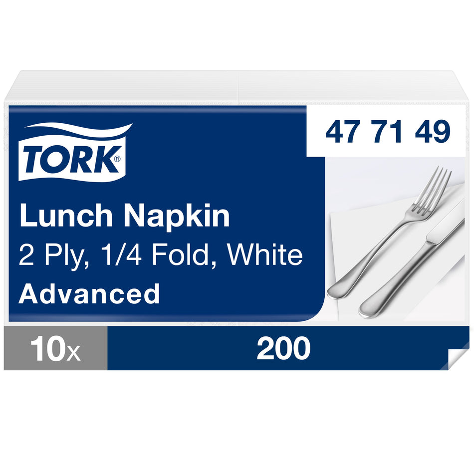 Tork Lunchservietten Weiß