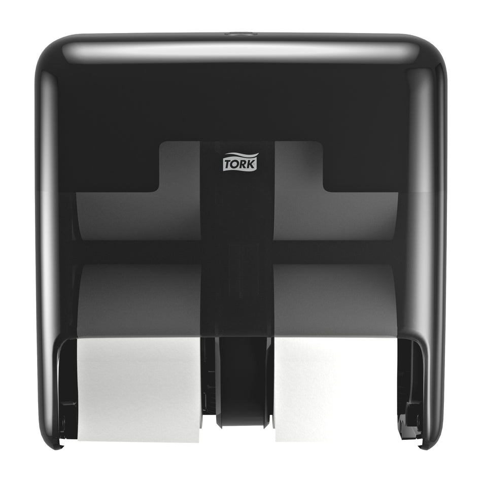 Tork OptiServe® Distributeur pour Papier toilette 4 rouleaux sans mandrin noir T7