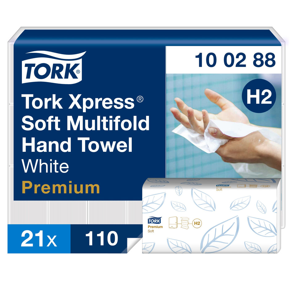 Tork Xpress® Essuie-mains interfoliés doux blancs H2