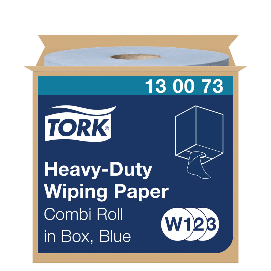 Tork Papier d’Essuyage ultra-résistant bleu W1/2/3