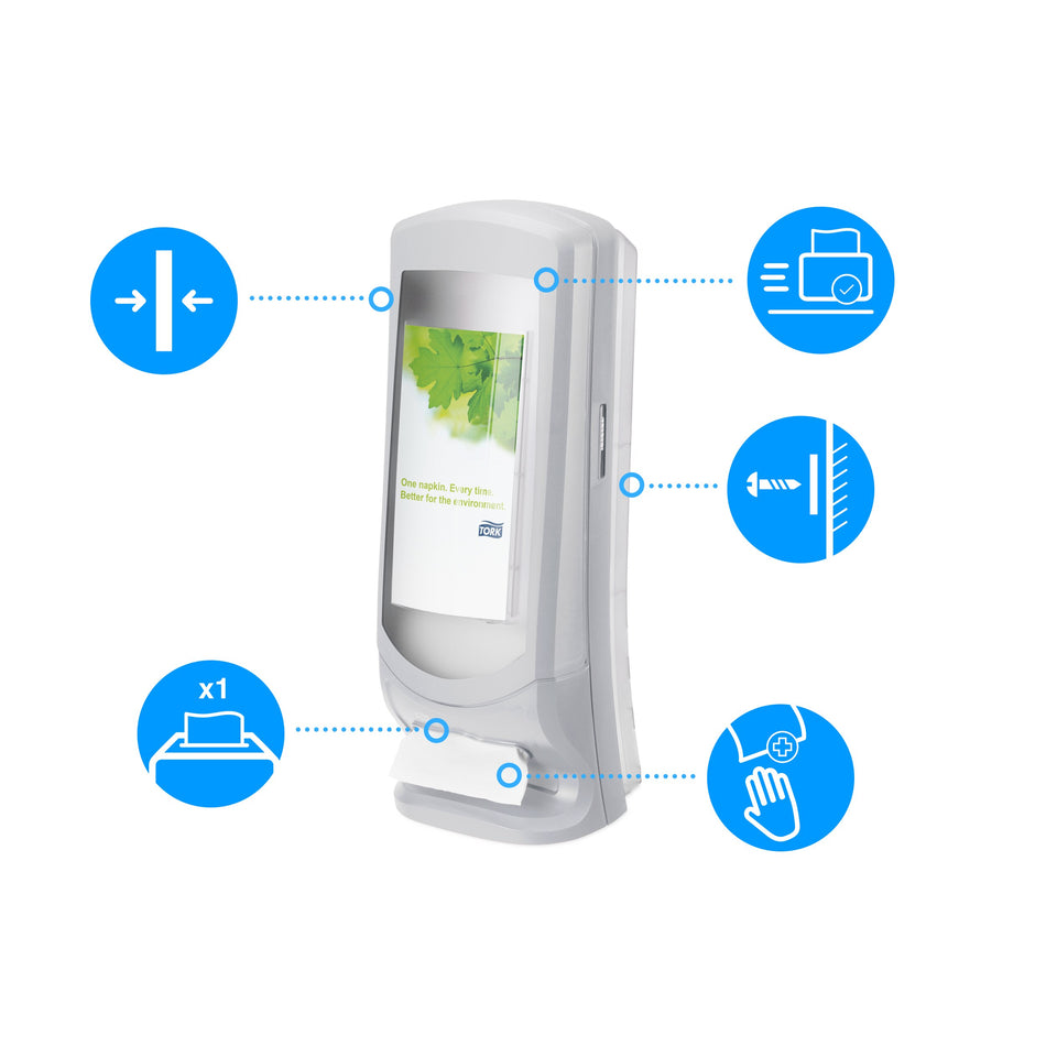 Tork Xpressnap® Distributeur de Serviettes grande capacité gris N4