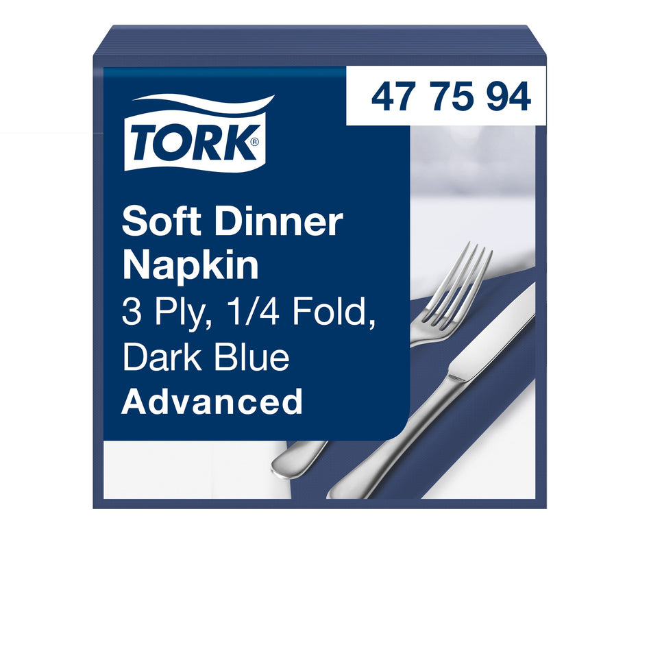 Tork Soft Dinnerservietten Dunkelblau