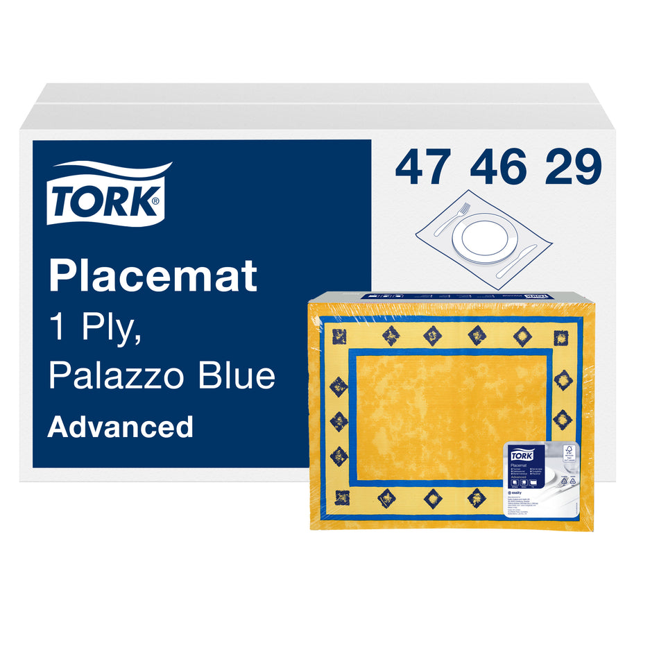 Tork Set de Table jetable Palazzo bleu