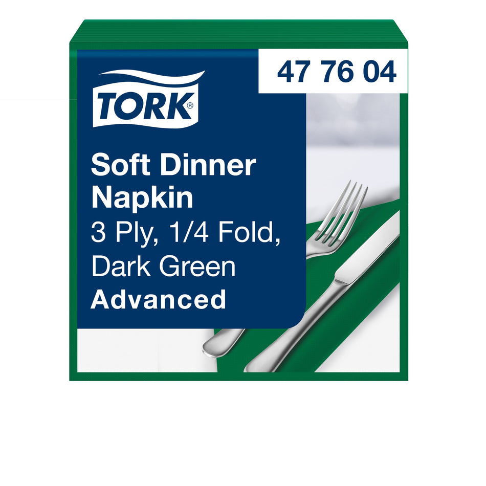 Tork Soft Dinnerservietten Dunkelgrün