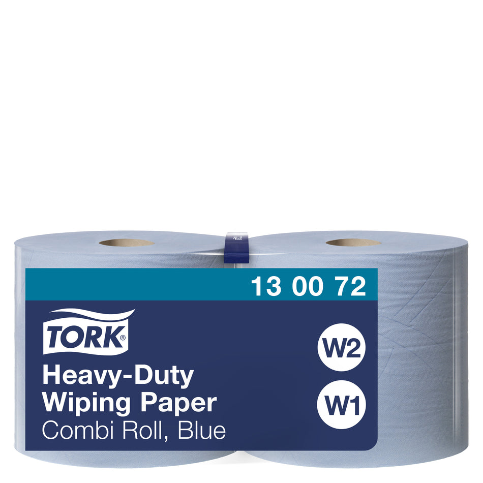 Tork Papier d’Essuyage ultra-résistant bleu W1/2
