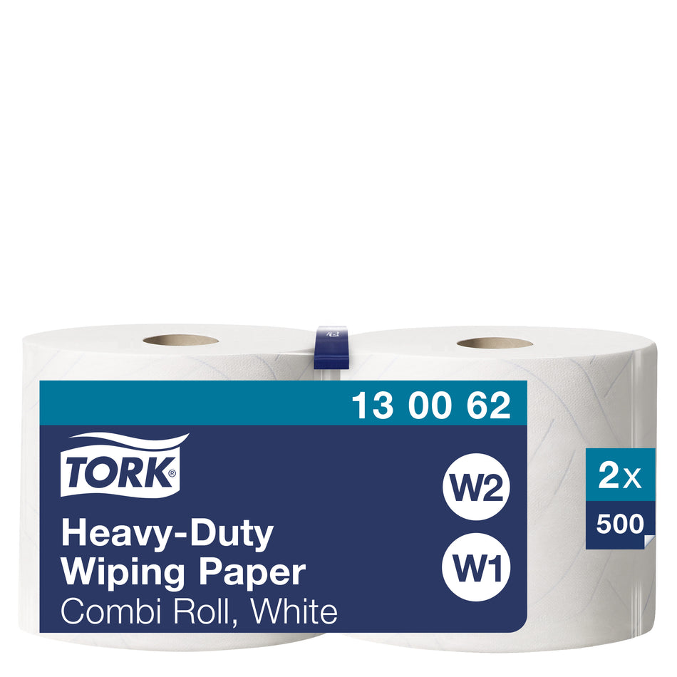 Tork Papier d’Essuyage ultra-résistant blanc W1/2