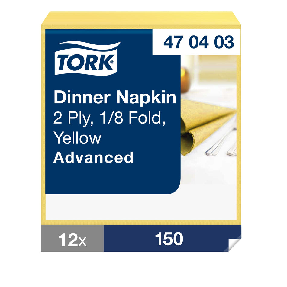 Tork Dinnerservietten Gelb