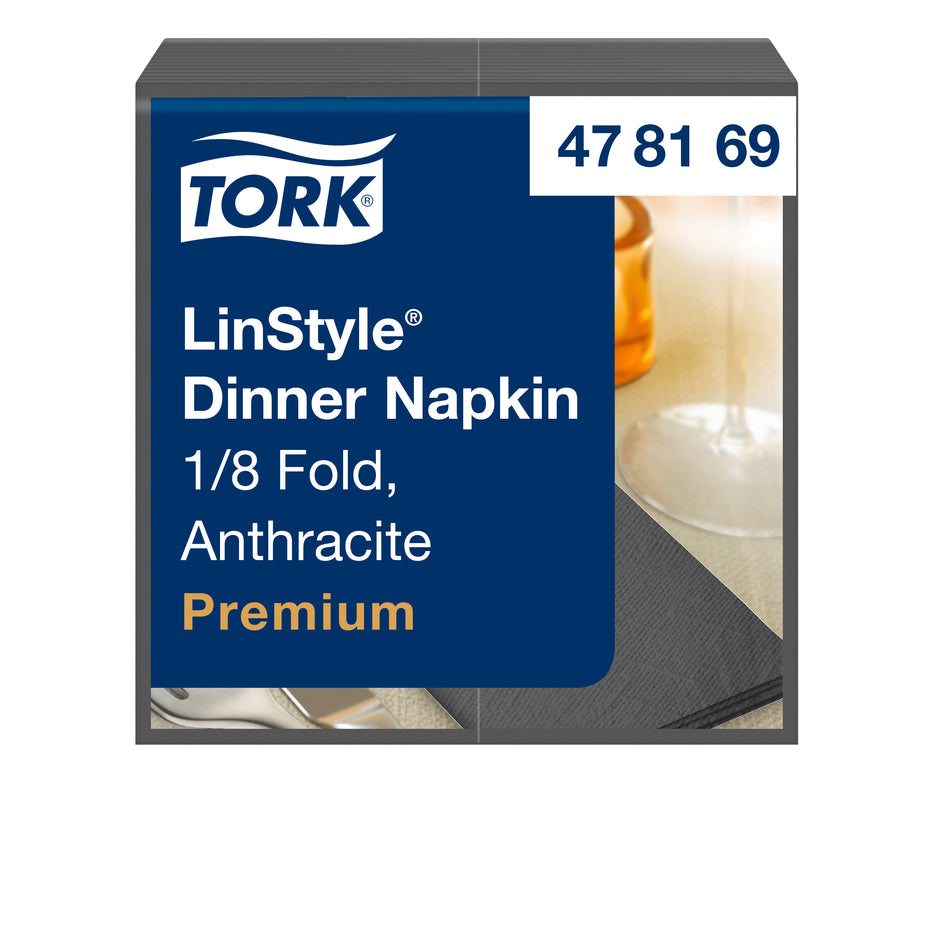 Tork LinStyle® Dinnerservietten Anthrazit