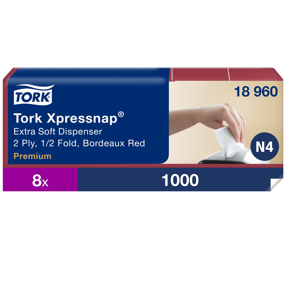 Tork Xpressnap® Tork Xpressnap® Serviette extra douce pour Distributeur bordeaux N4