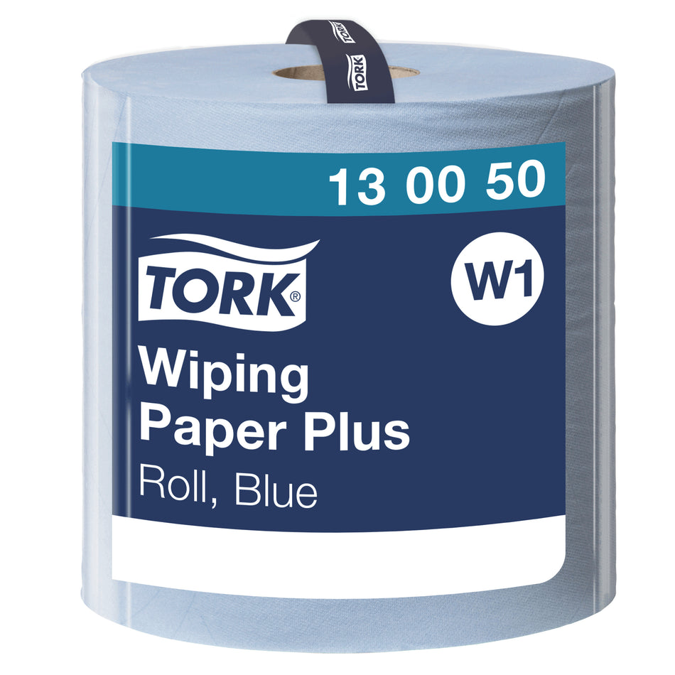Tork Papier d'Essuyage Plus bleu W1