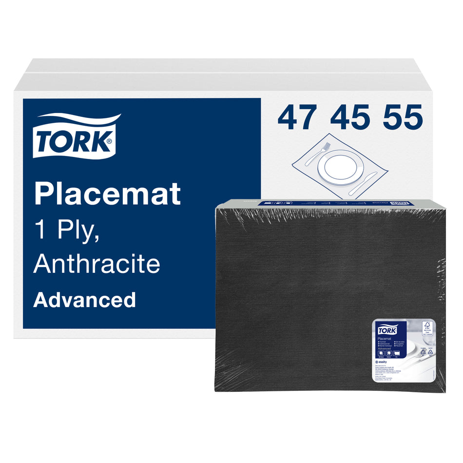 Tork Set de table jetable anthracite