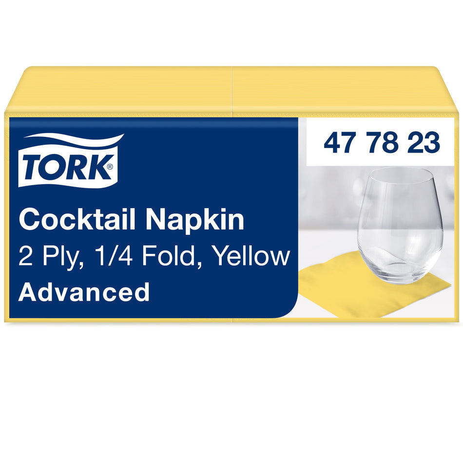 Tork Serviette Cocktail jaune