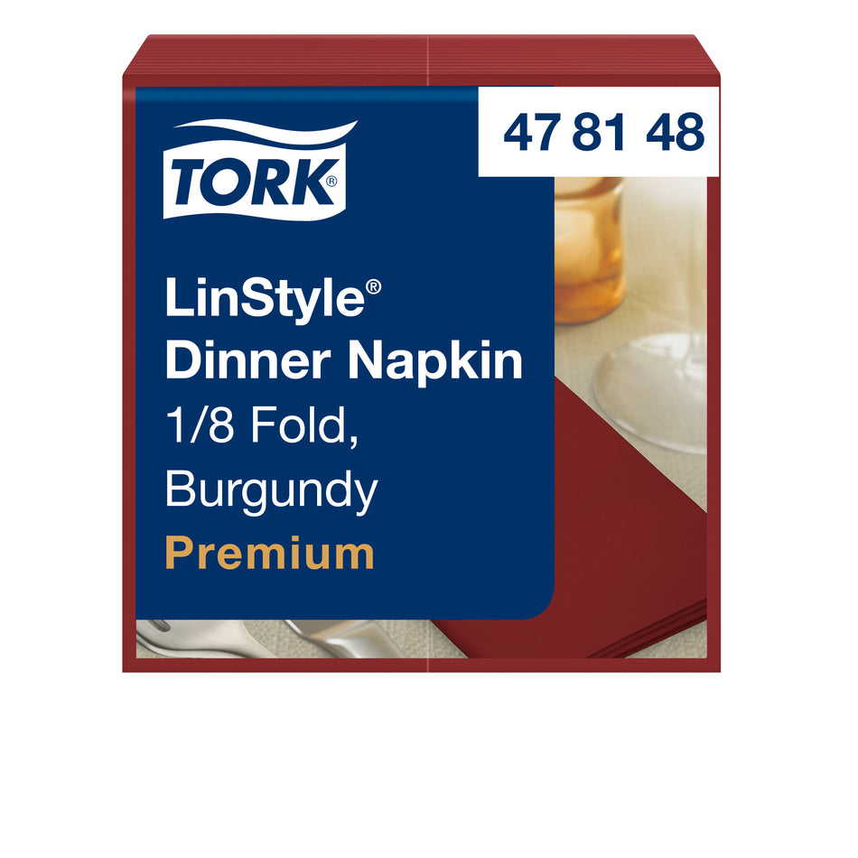 Tork LinStyle® Dinnerservietten Bordeauxrot