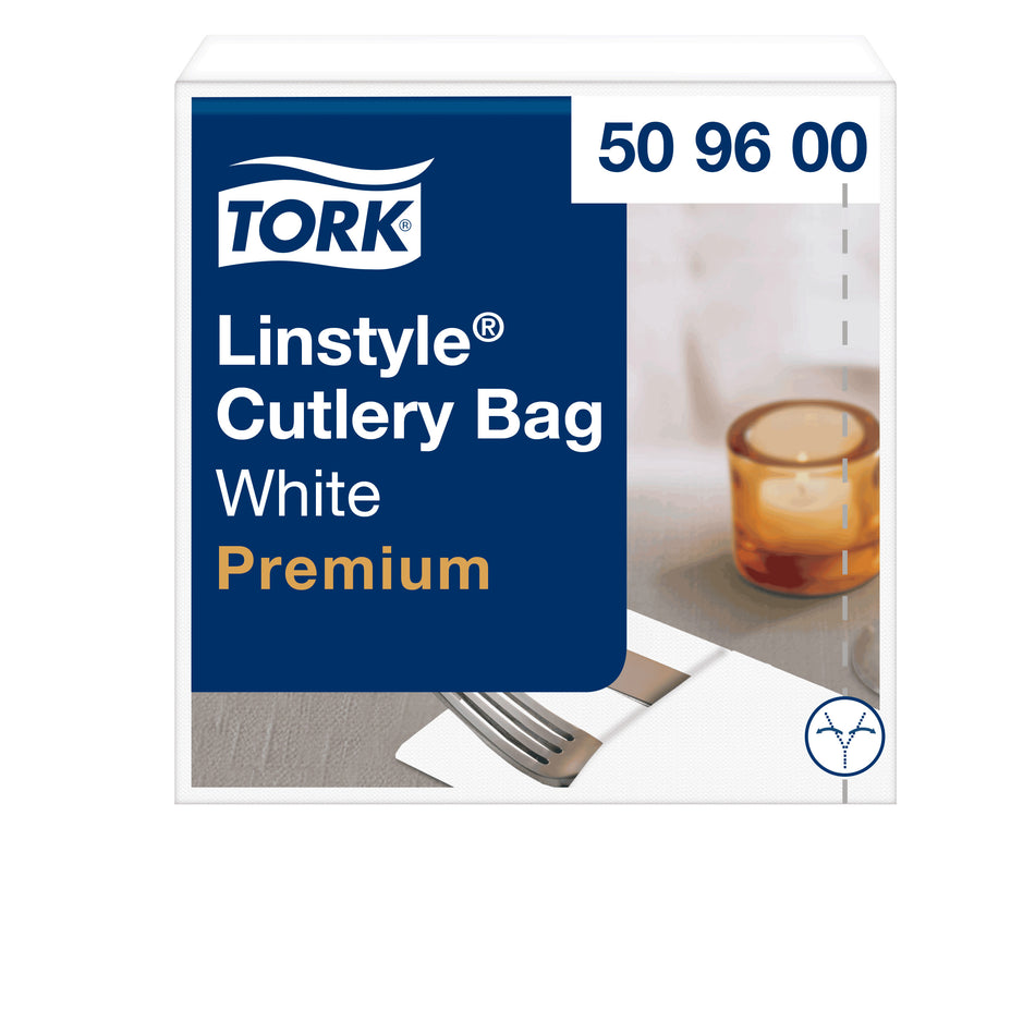 Tork LinStyle® Serviette Pochette à Couverts blanc
