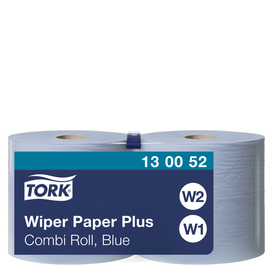 Tork Papier d'Essuyage plus Bleu W1/2
