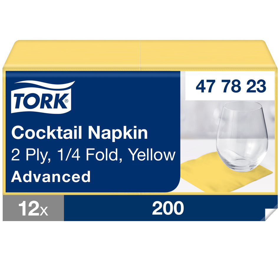 Tork Serviette Cocktail jaune