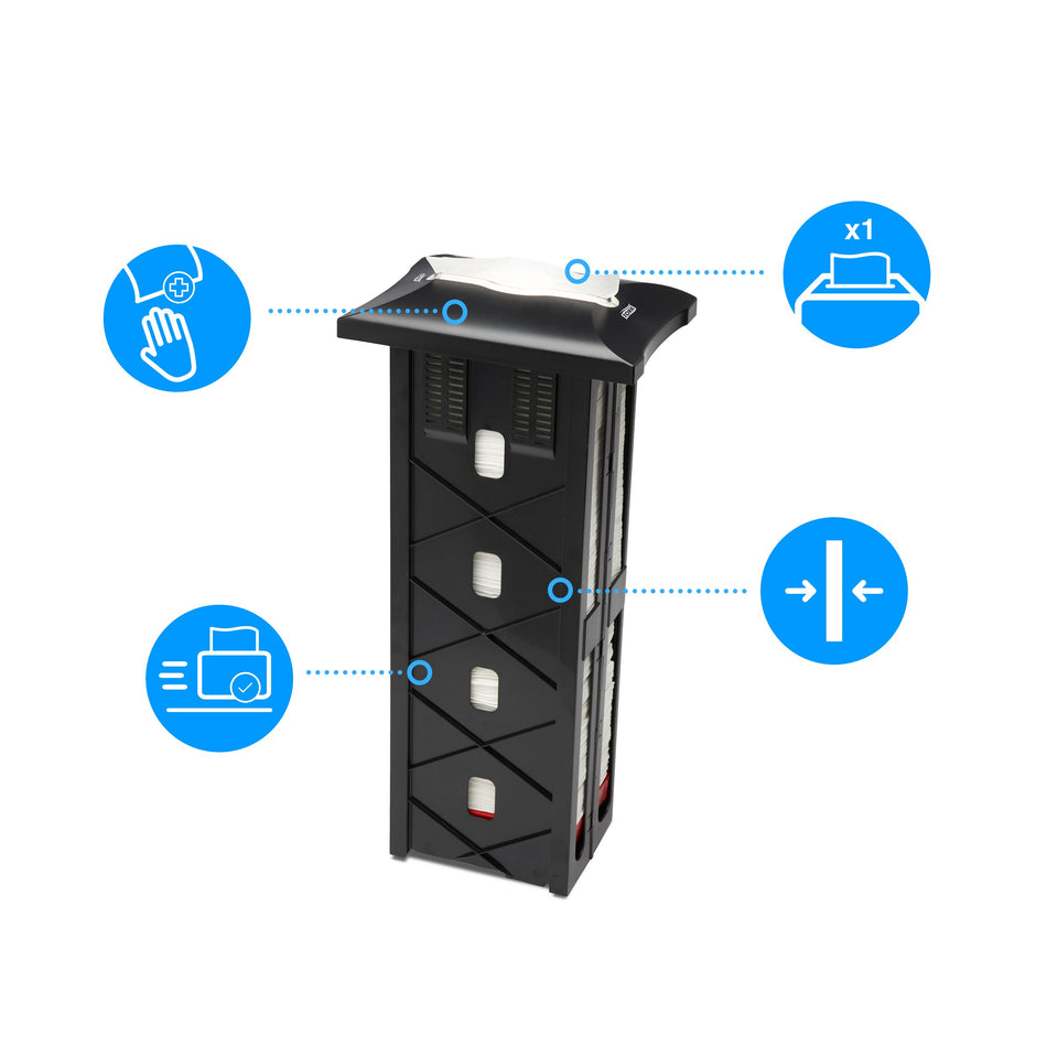 Tork Xpressnap® Distributeur de Serviettes encastrable noir N4