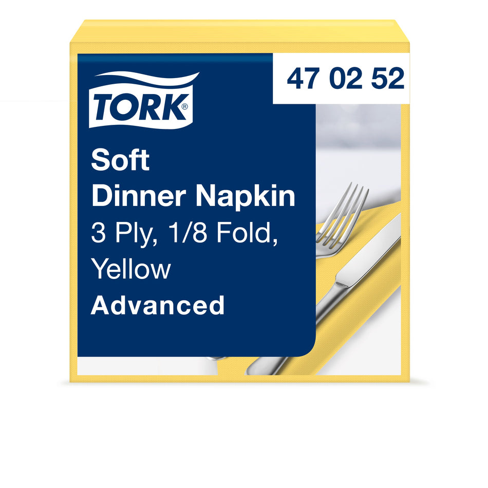 Tork Soft Dinnerservietten Gelb