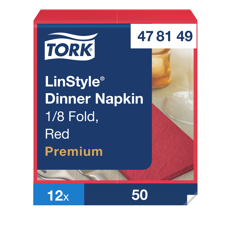 Tork LinStyle® Dinnerservietten Rot