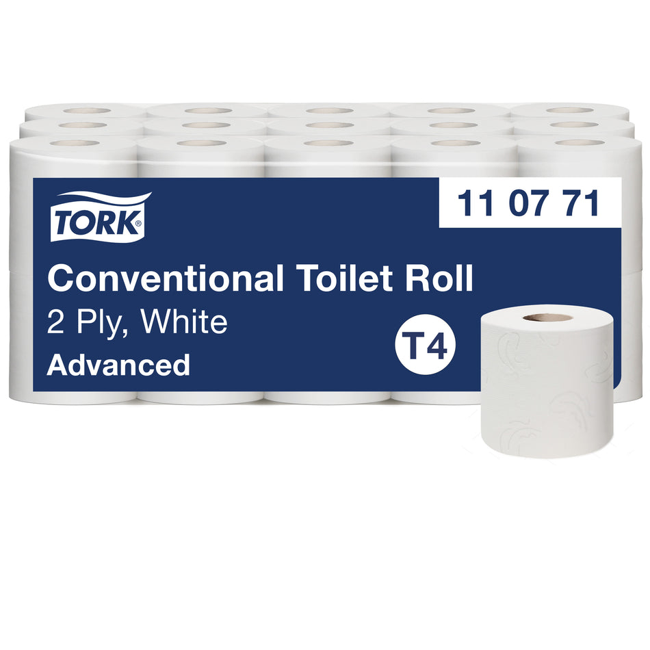 Tork Papier Toilette Rouleau traditionnel blanc T4