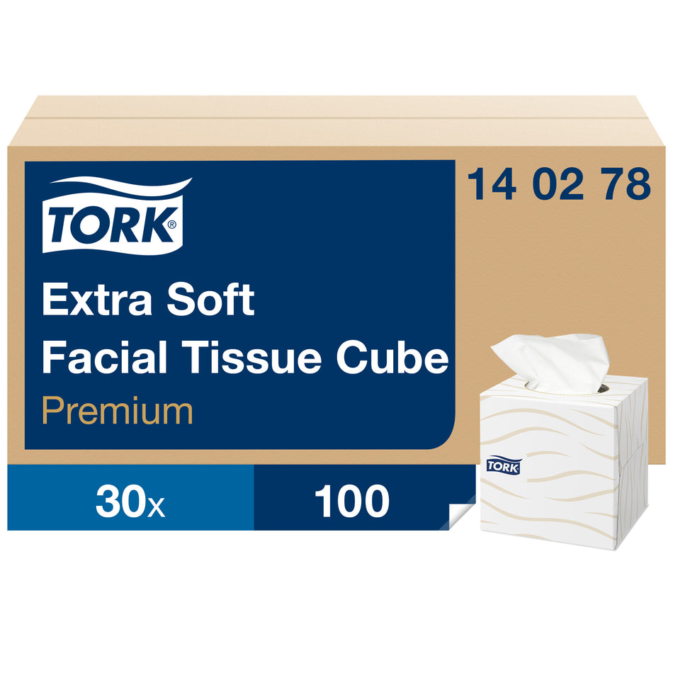 Tork Mouchoirs Boîte Cube doux blanc