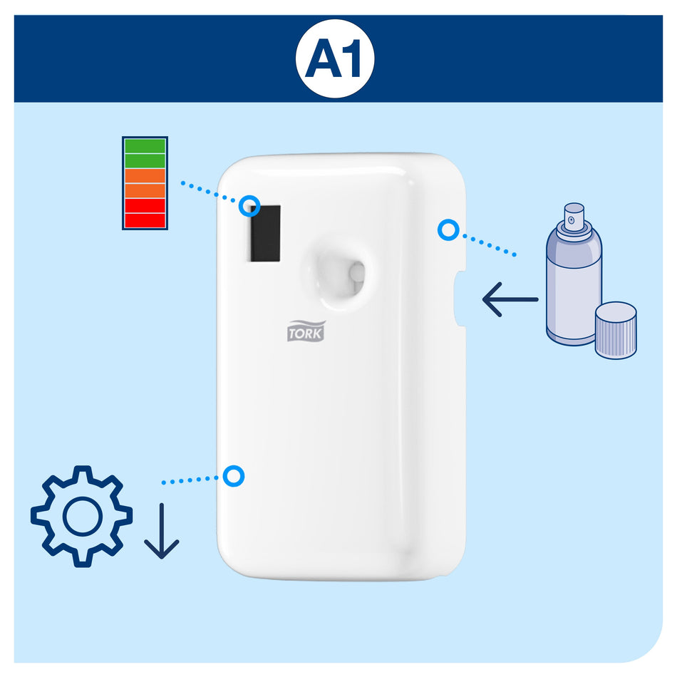 Tork Spender für Lufterfrischer Sprays Weiß A1