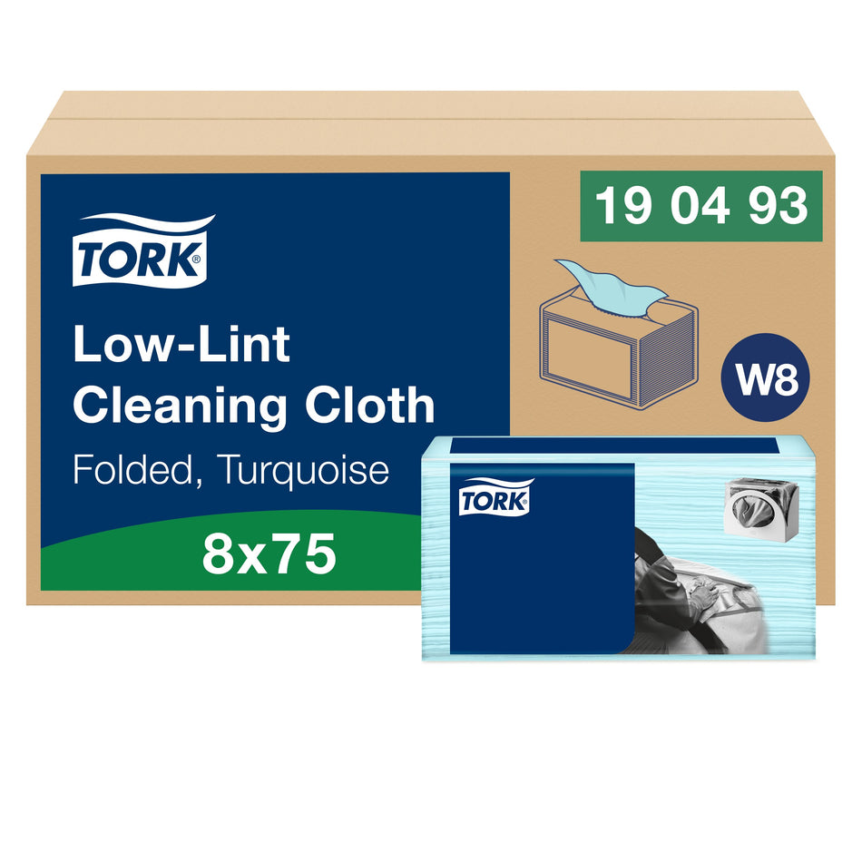 Tork Fusselarme Reinigungstücher Türkis W8