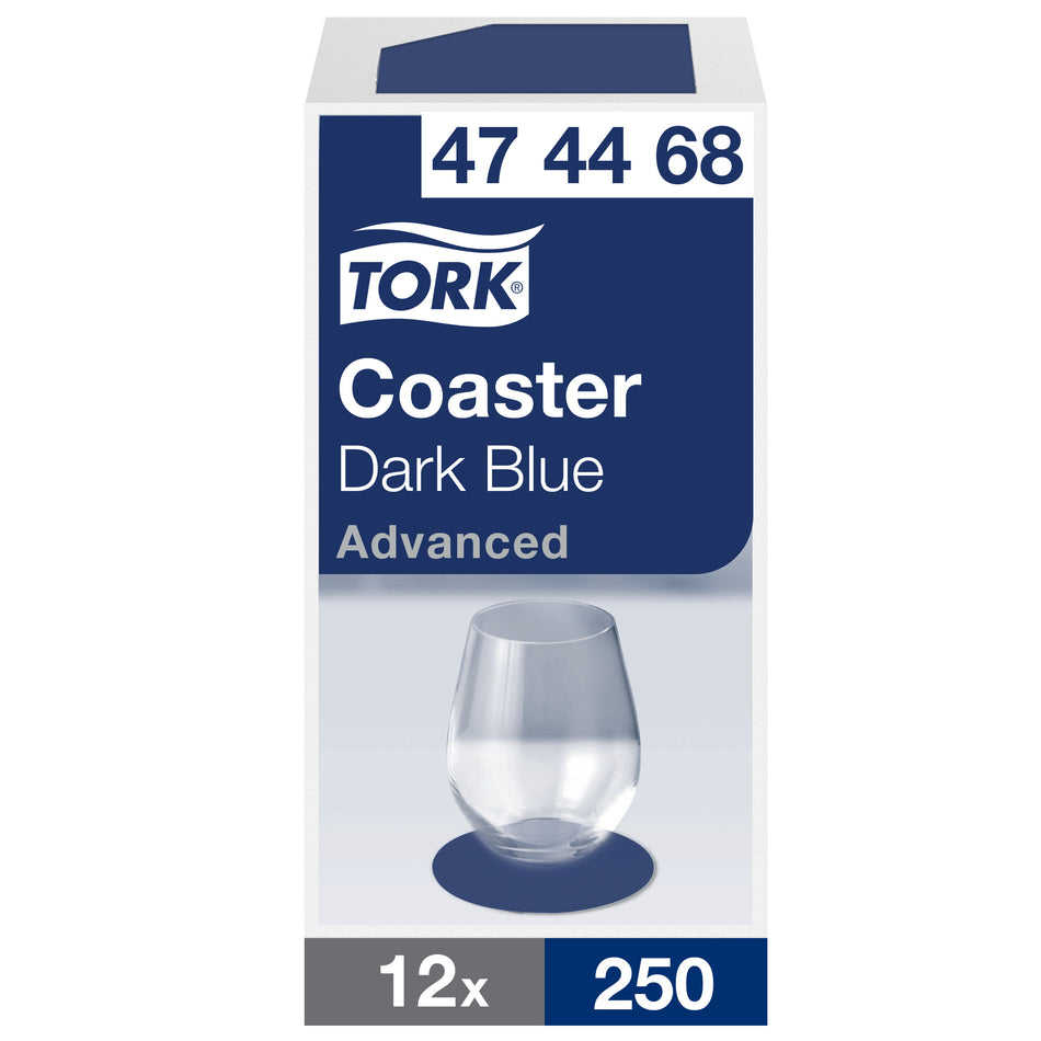Tork Sous-verre rond en Papier bleu océan