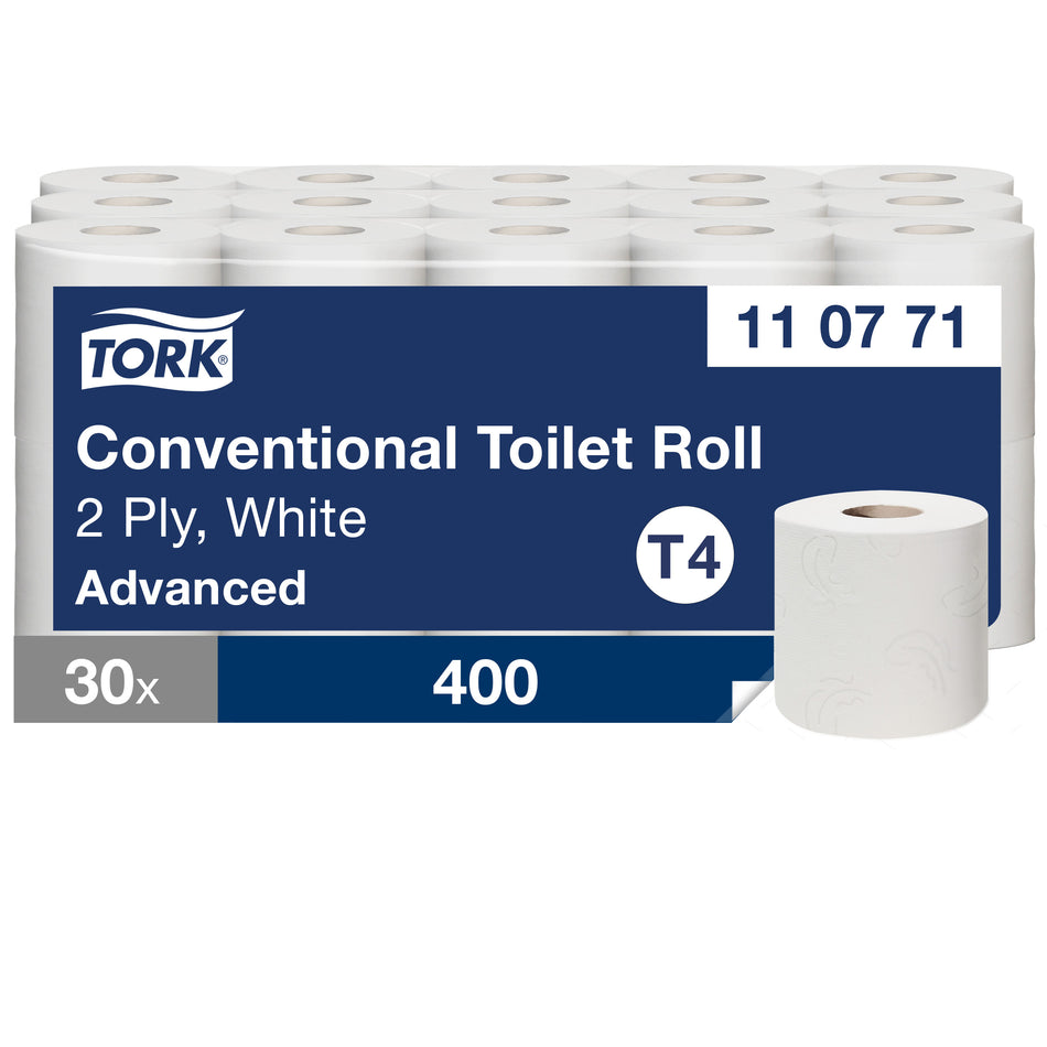 Tork Papier Toilette Rouleau traditionnel blanc T4
