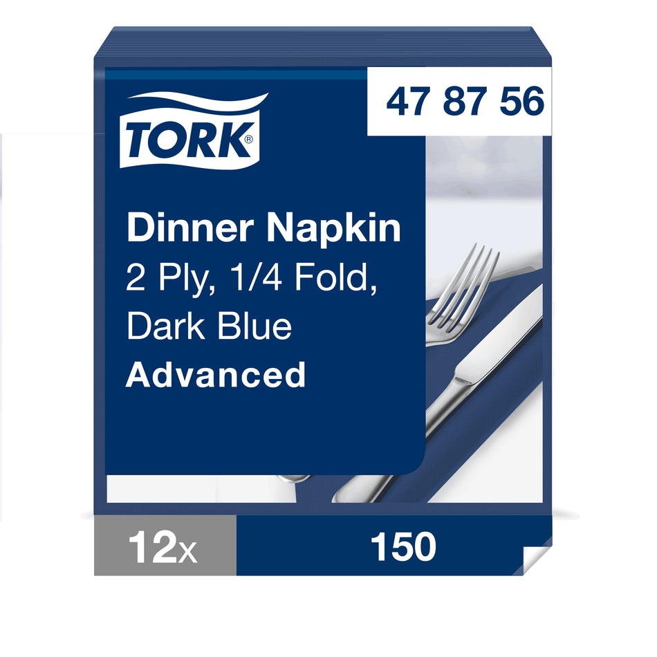 Tork Serviette Dinner bleu foncé