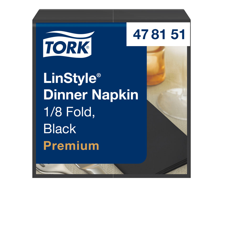 Tork LinStyle® Serviette Dinner noire