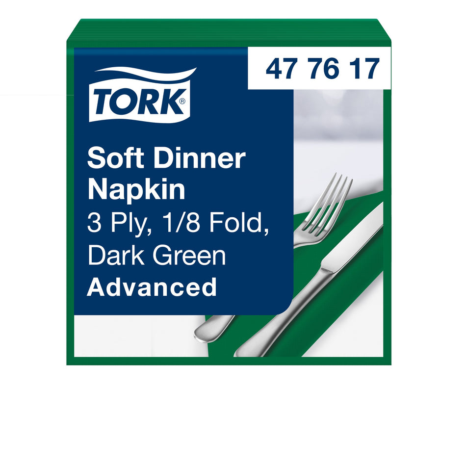 Tork Soft Dinnerservietten Dunkelgrün