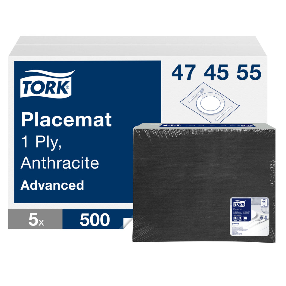 Tork Set de table jetable anthracite