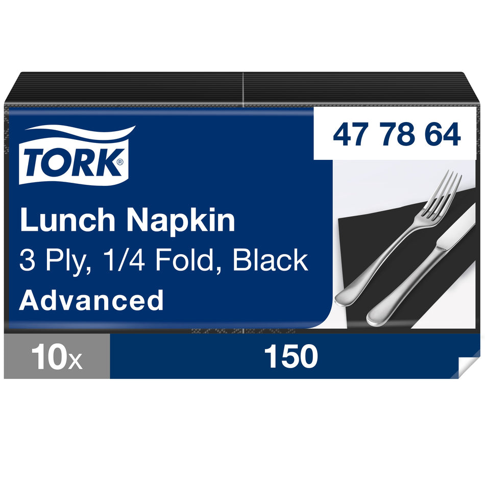 Tork Soft Lunchservietten Schwarz